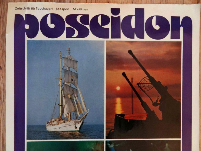 Poseidon magazine poster (1977) and covers (1978–1983) 1