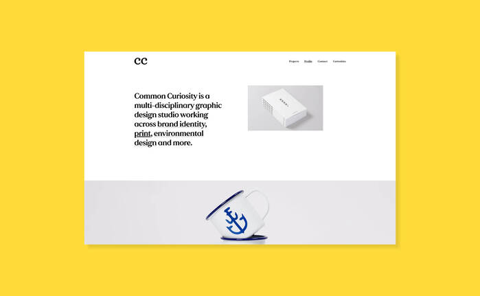 Common Curiosity studio identity 8