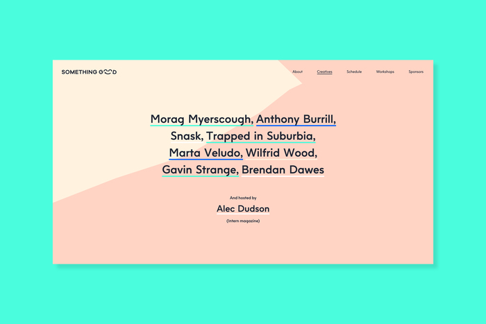 Something Good Design Festival identity 2