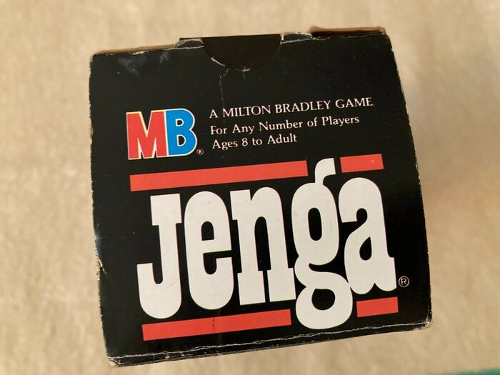 Jenga game packaging (1986) 3