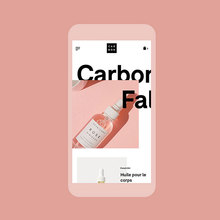Carbon Beauty website design