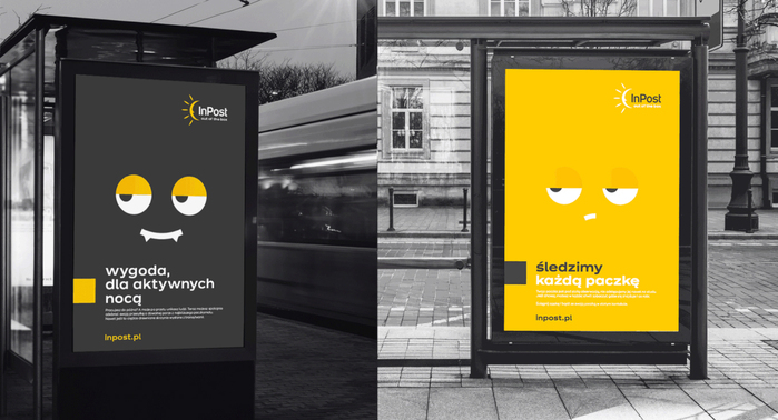 Citylight ads featuring Mat, the new brand character.