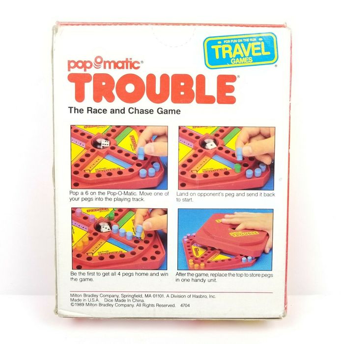 Pop-O-Matic Trouble board games (1980s) 6