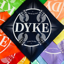 “DYKE” hankies by <cite>WMN</cite>