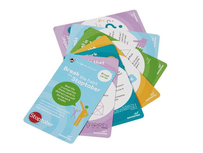 Stoptober quit cards