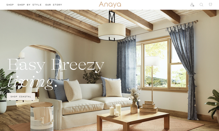 Anaya Home website 1