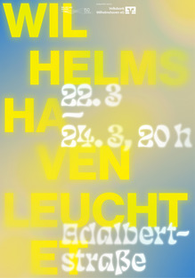 “Wilhelmshaven leuchtet” poster