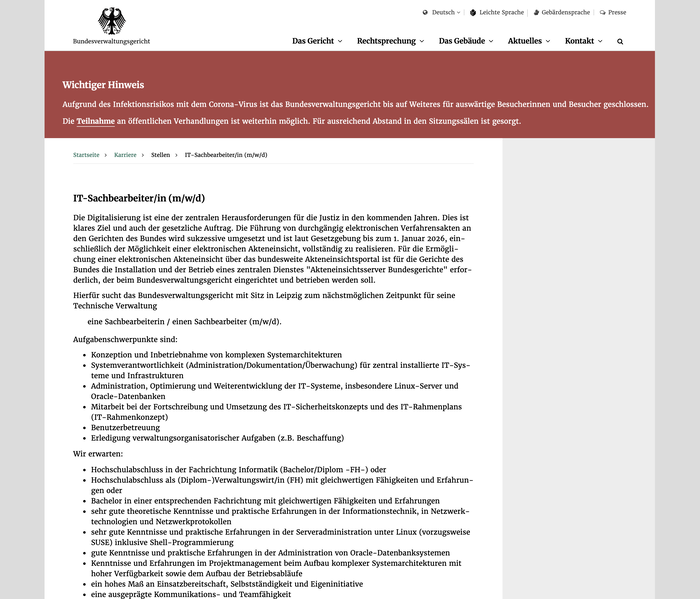 Bundesverwaltungsgericht website 11