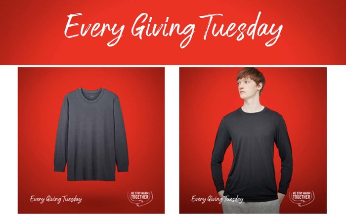 “Every Giving Tuesday” campaign by Uniclo 1