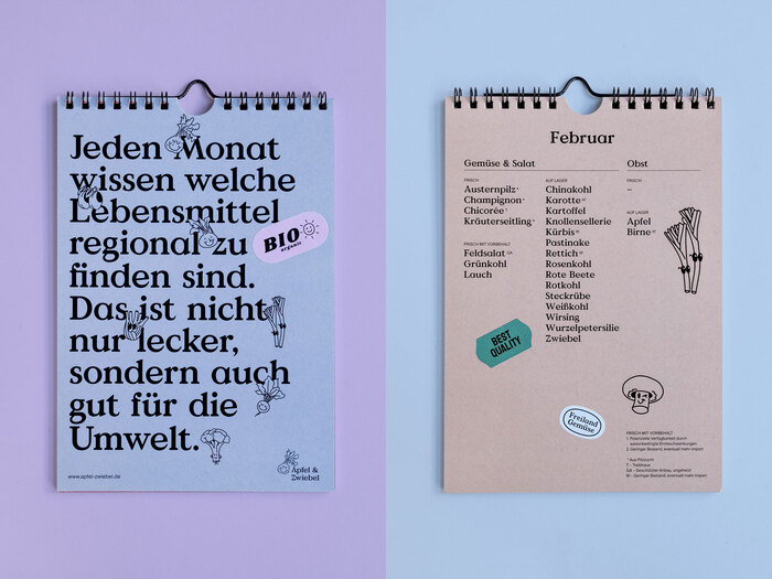 Apfel &amp; Zwiebel seasonal calendar 3