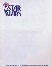 <cite>Star Wars</cite> logo, prerelease version