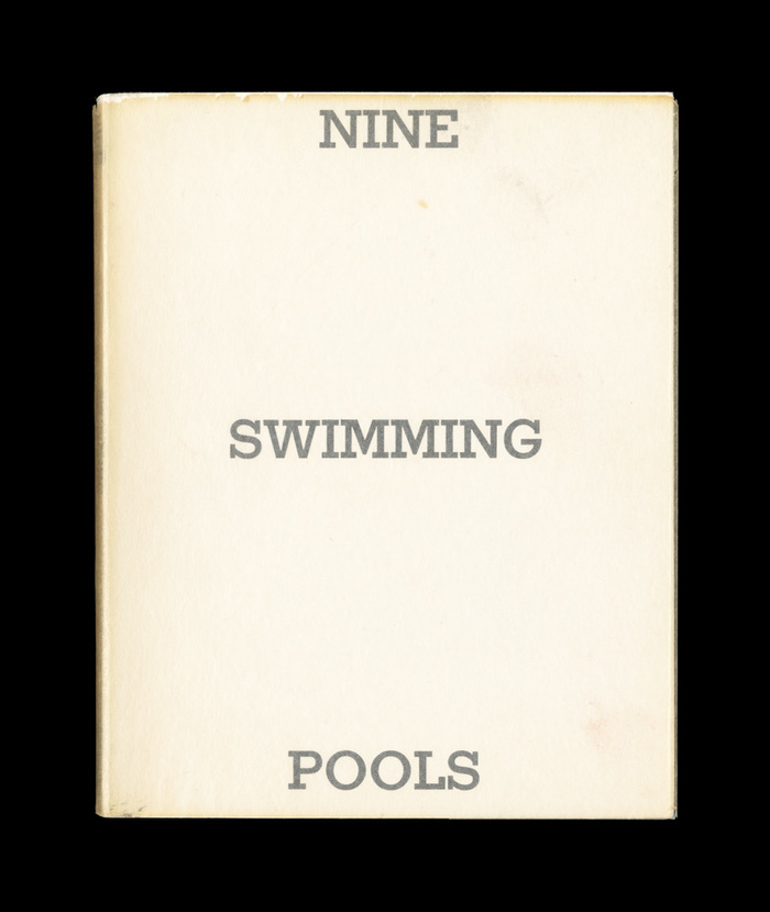 Nine Swimming Pools and a Broken Glass by Edward Ruscha, 1968. 1