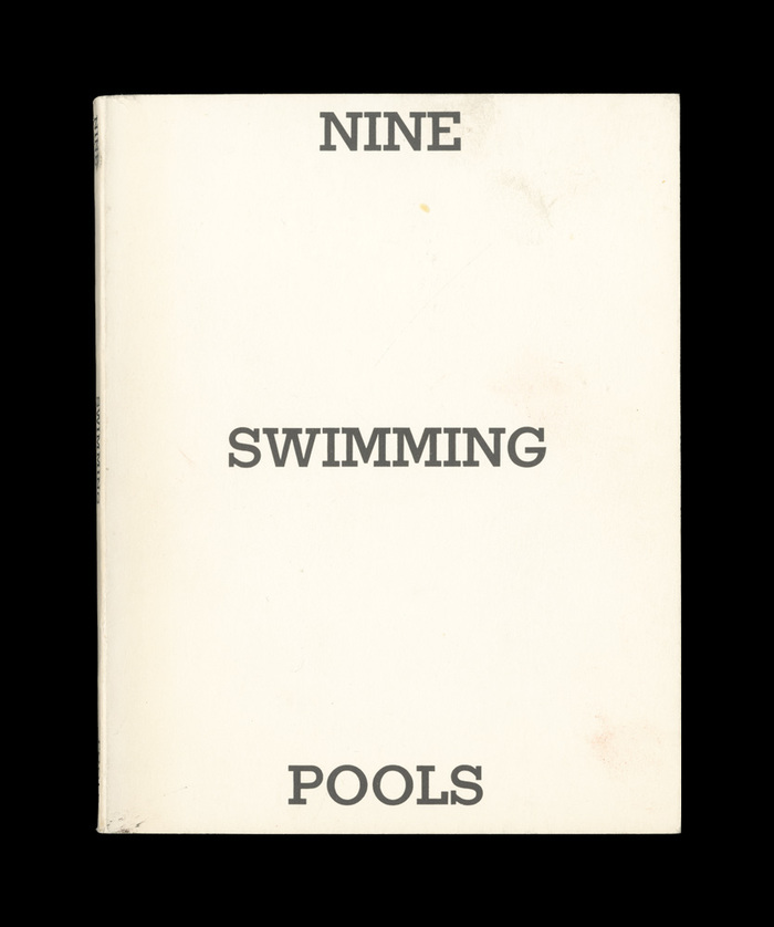 Nine Swimming Pools and a Broken Glass by Edward Ruscha, 1968. 2