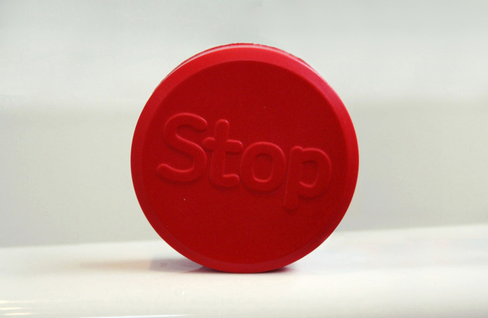 Squishy stress-reliever from the Stoptober supplies pack