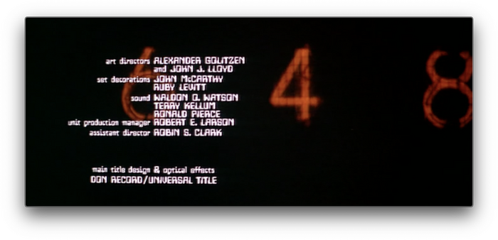 Colossus: The Forbin Project (1970) titles 7