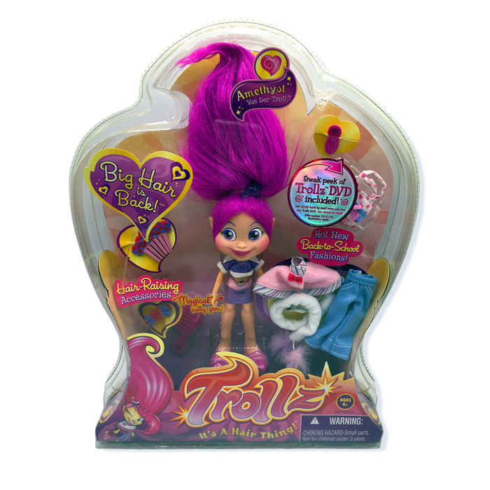 A range of Trollz merchandise was produced — including dolls, play sets, and books