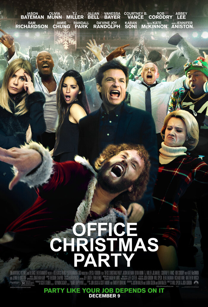 Poster design by B O N D. Names and the tagline in green are set in .