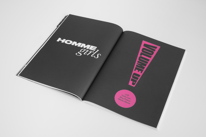 Hommegirls magazine, Fall 2020 “Volume Up” 3