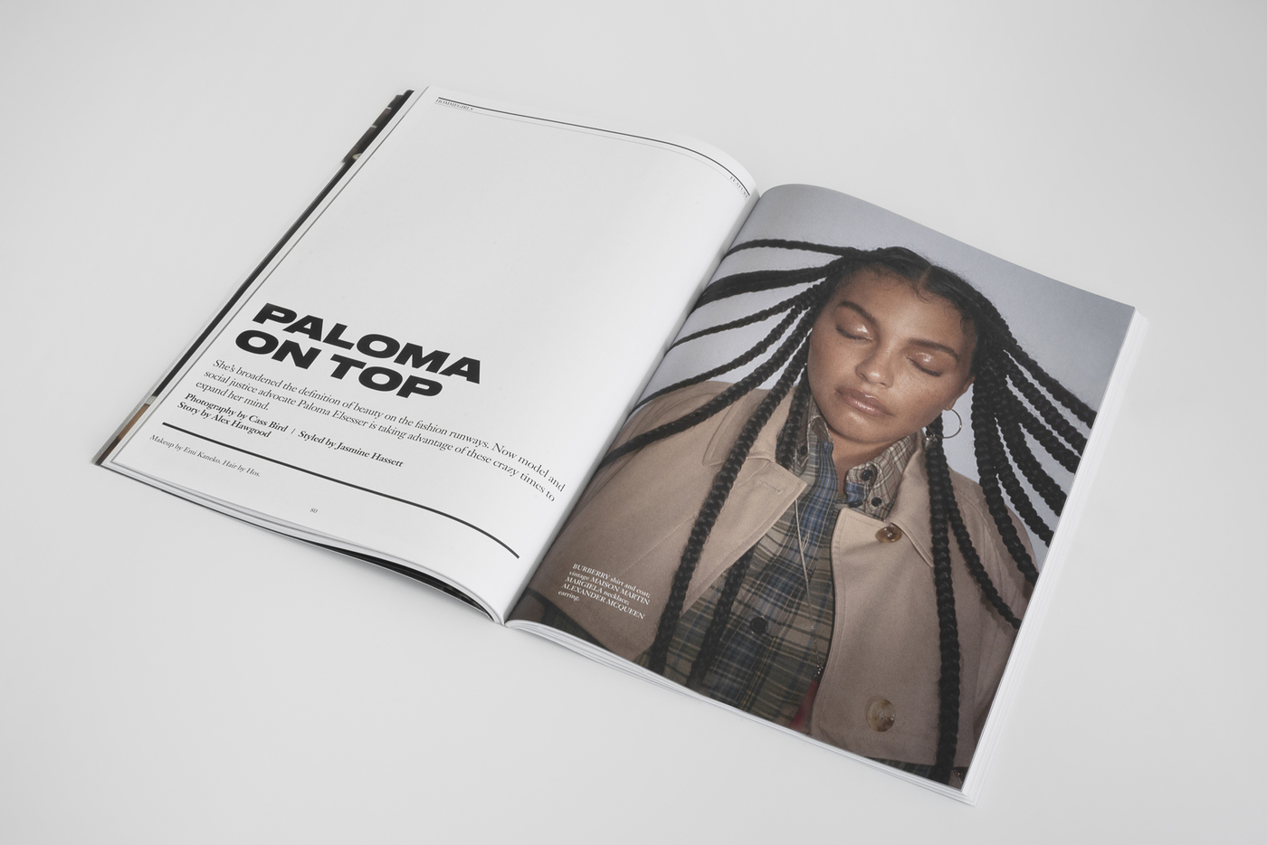 Hommegirls magazine, Fall 2020 “Volume Up” - Fonts In Use