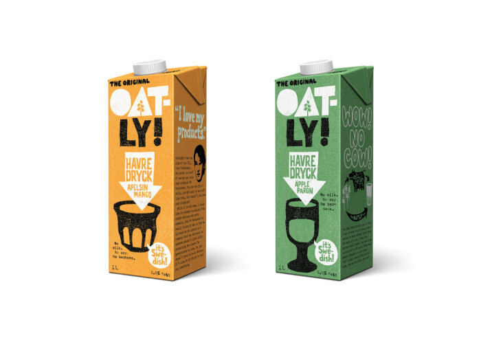 Oatly packaging, 2015– 6