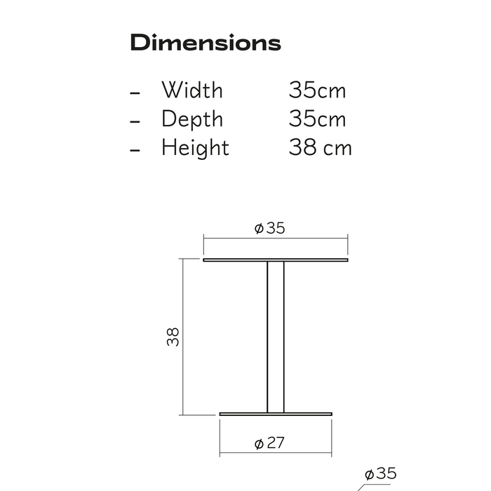 Product sheet, detail.