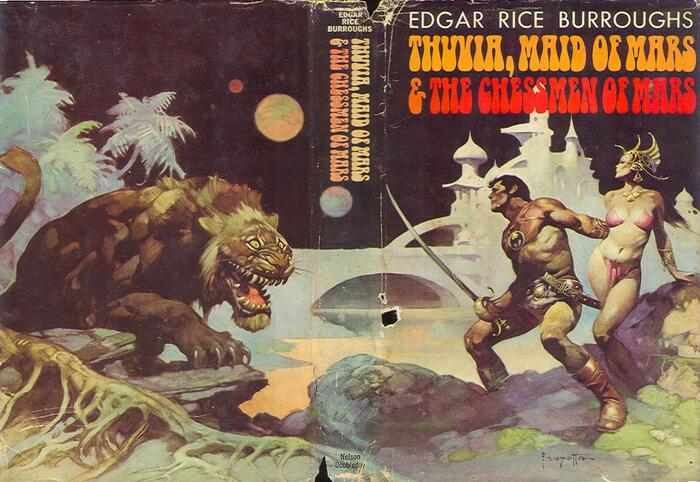 Thuvia, Maid of Mars &amp; The Chessmen of Mars by Edgar Rice Burroughs (Doubleday, 1973) 2