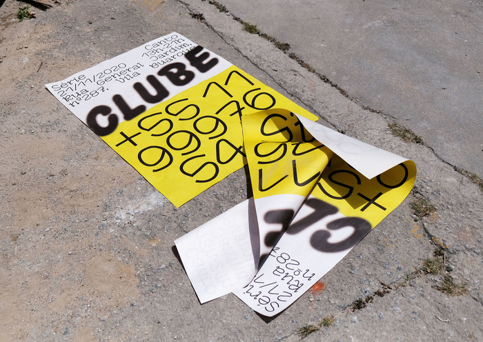 CLUBE exhibition posters.