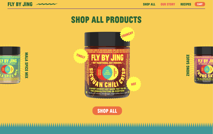 Fly by Jing packaging and website 3