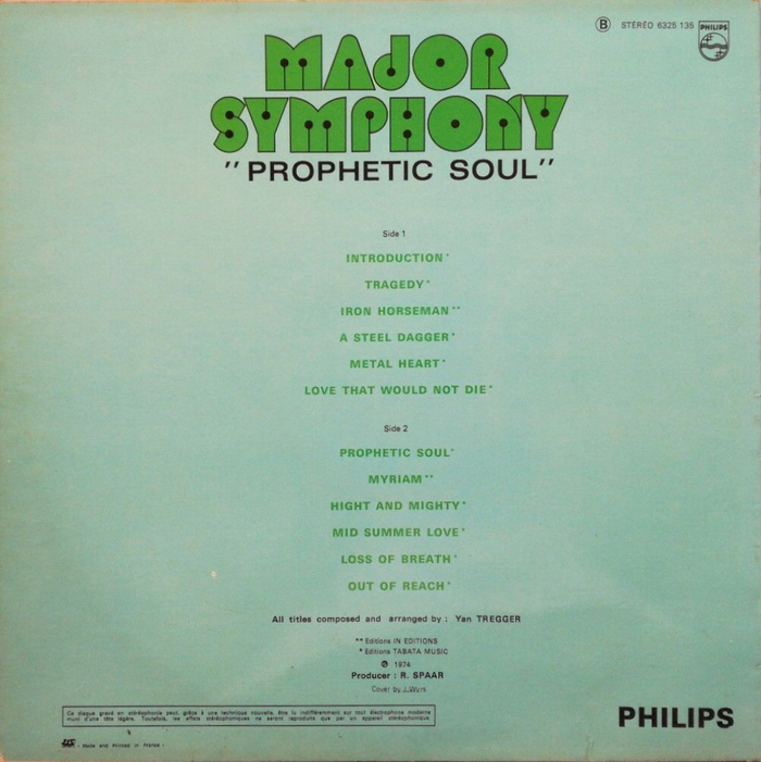 Prophetic Soul (1974), back cover.