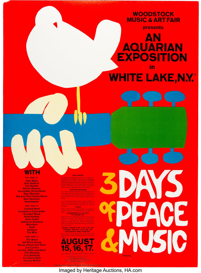 Woodstock (1969) poster 1