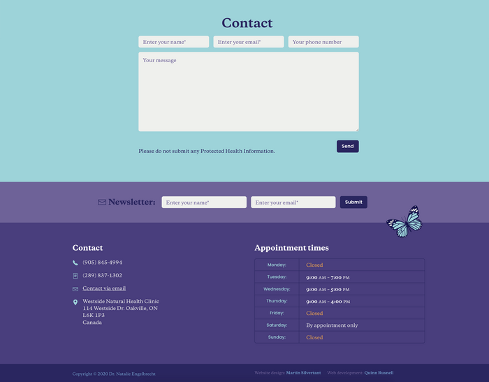 Dr. Natalie Engelbrecht website 3