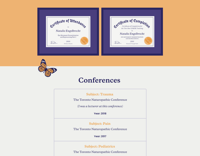 Dr. Natalie Engelbrecht website 4