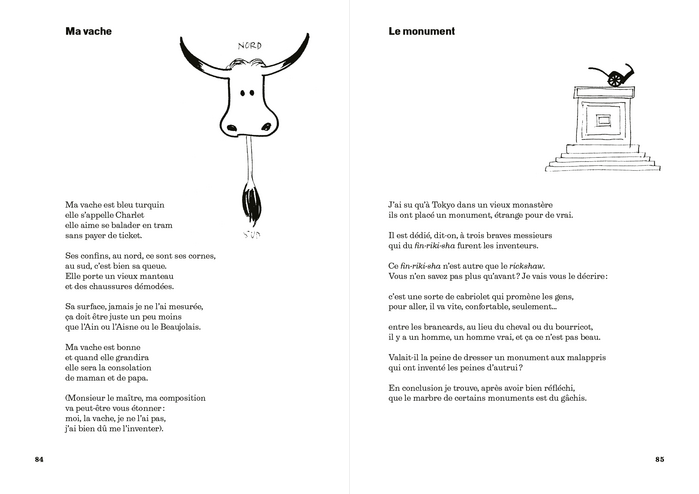 Spread ft. &ldquo;Ma vache&rdquo; and &ldquo;Le monument&rdquo;.