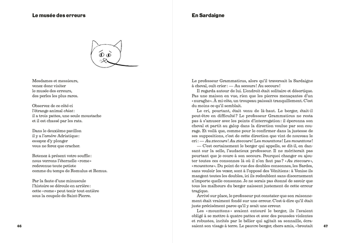 Spread ft. &ldquo;La mus&eacute;e des erreurs&rdquo; and &ldquo;En Sardaigne&rdquo;.