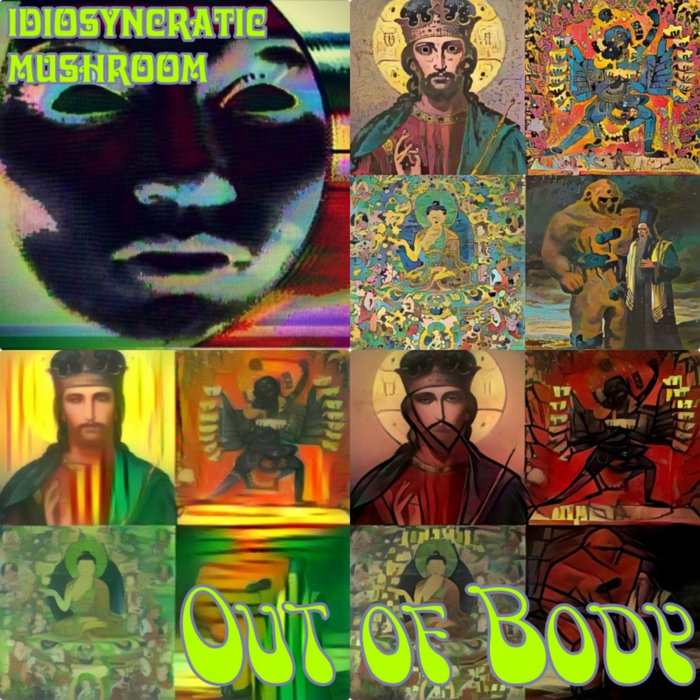 Out of Body EP, December 2020, ft.  and the left-leaning ., a font made by Keith Bates based on the 1960s psychedelic poster lettering by Victor Moscoso.