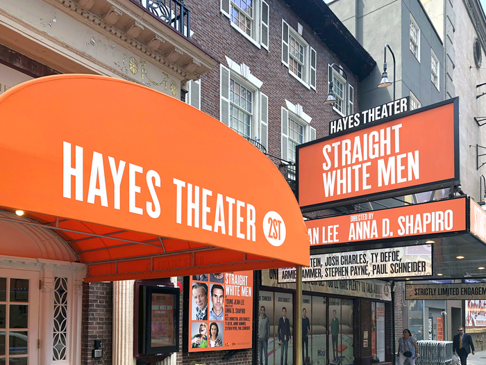 Helen Hayes Theater — located off-Broadway at 240 West 44th Street in Midtown Manhattan. With 597 seats, it is the smallest theatre on Broadway