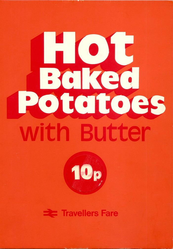“Hot Baked Potatoes” poster, British Rail
