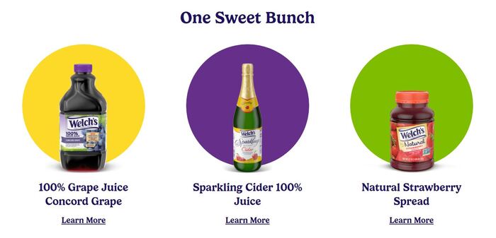 Welch’s website 3