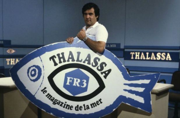 Georges Pernoud on the set in 1984.