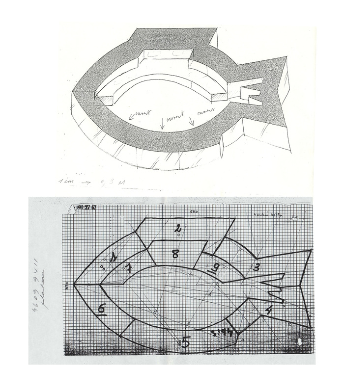 Gérard Marinelli’s constructed set design for the show.