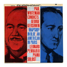 <cite>Paul Whiteman Conducts George Gershwin </cite>album art