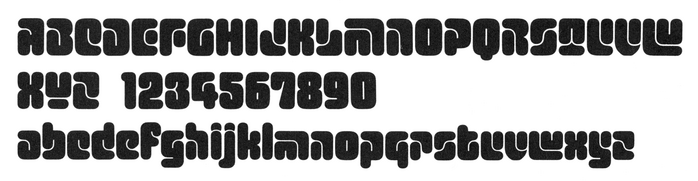 Glyph set of Typeshop’s phototype adaptation of Turtle.
