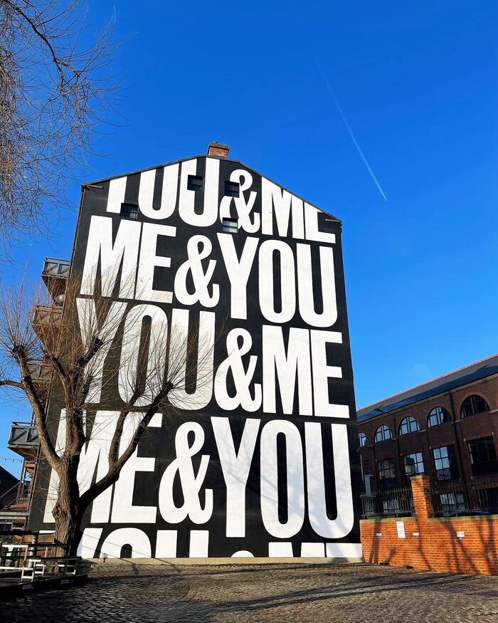 “YOU&amp;ME&amp;ME&amp;YOU” mural 1