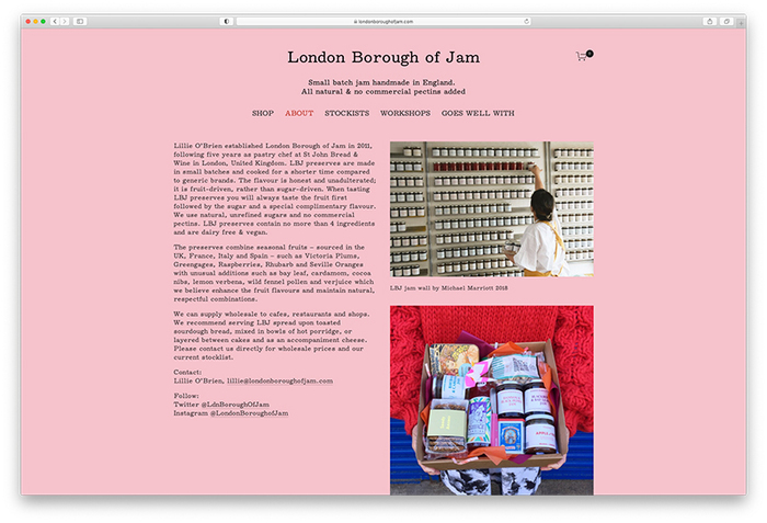 London Borough of Jam website (2020) 3