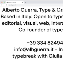 Alberto Guerra website