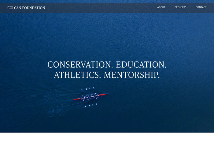 Colgan Foundation website 1