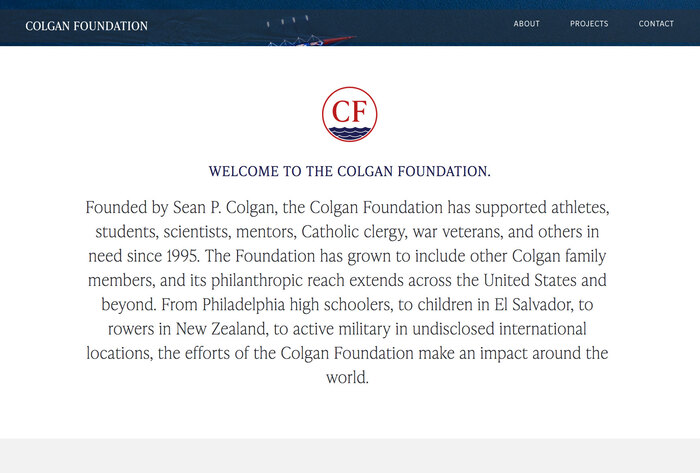 Colgan Foundation website 2