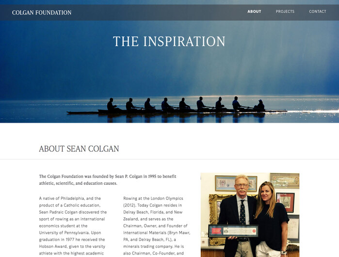 Colgan Foundation website 3