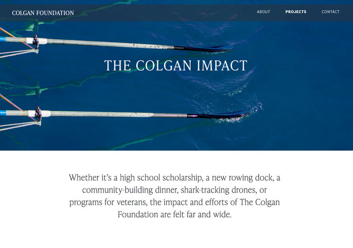 Colgan Foundation website 5