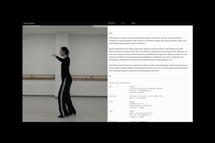 Sofía Castro, dancer and choreographer 3